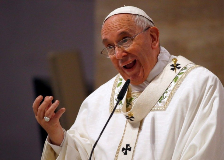 Pope Francis speaks during a mass at the Manila Cathedral, January 16, 2015. Pope Francis called on the Philippine government on Friday to tackle corruption and hear the cries of the poor suffering from &quot;scandalous social inequalities&quot; in Asia&#