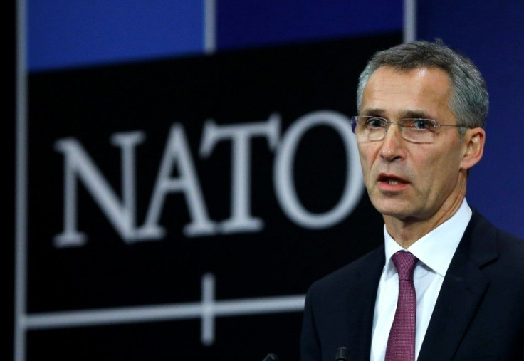 NATO Secretary General Jens Stoltenberg speaks at the Alliance's headquarters during a NATO foreign ministers meeting in Brussels December 2, 2014. Stoltenberg accused Russia late on Monday of violating a ceasefire agreement in eastern Ukraine by sen
