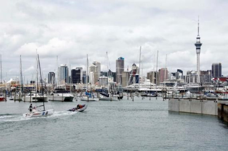 A view shows the city skyline from Westhaven in Auckland, in this October 23, 2011 file picture.