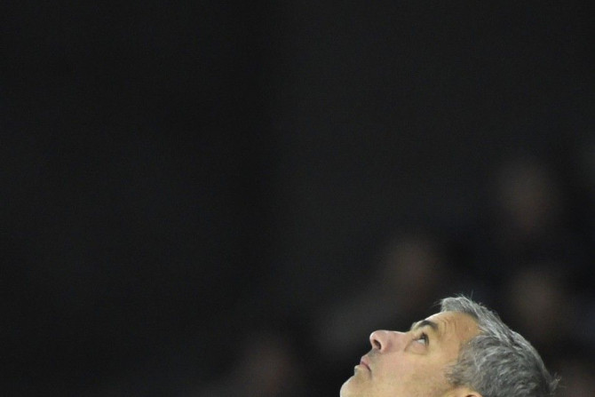 Chelsea manager Jose Mourinho reacts during their English Premier League soccer match against Swansea City at the Liberty Stadium in Swansea, Wales January 17, 2015.