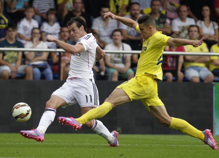 Real Madrid's Gareth Bale and Villareal's Gabriel Paulista 