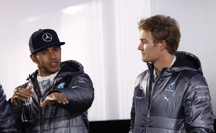 Mercedes teammates Lewis Hamilton and Nico Rosberg
