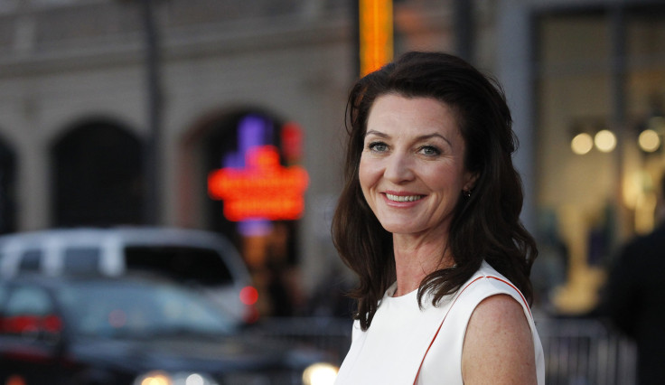 Cast member Michelle Fairley poses at the premiere for the third season of the television series "Game of Thrones" 