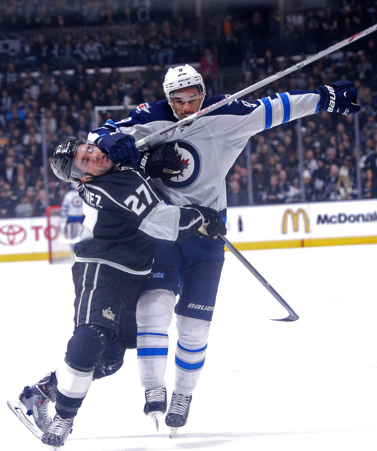 Winnipeg Jets left wing Evander Kane