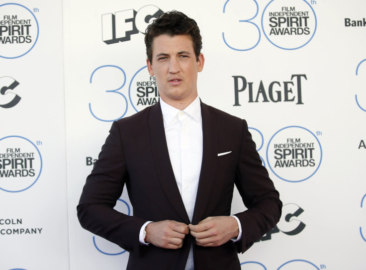 Actor Miles Teller arrives at the 2015 Film Independent Spirit Awards in Santa Monica, California