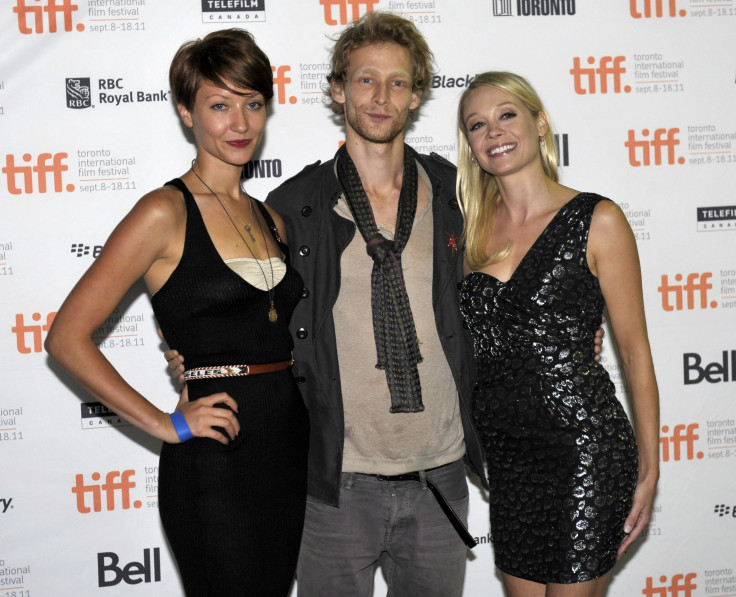(L-R) Cast members Gretchen Lodge, Johnny Lewis and Alexandra Holden pose at the screening of the film "Lovely Molly"