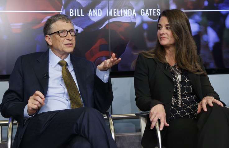 Bill and Melinda Gates attend a debate on the 2030 Sustainable Development Goals in Brussels January 22, 2015.