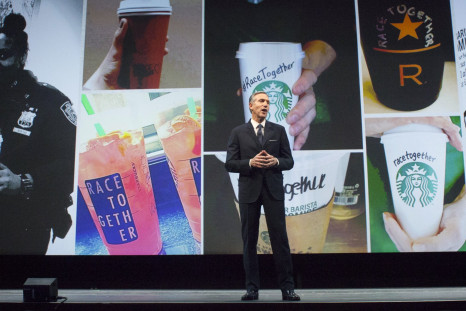 Starbucks Corp's Chief Executive Howard Schultz