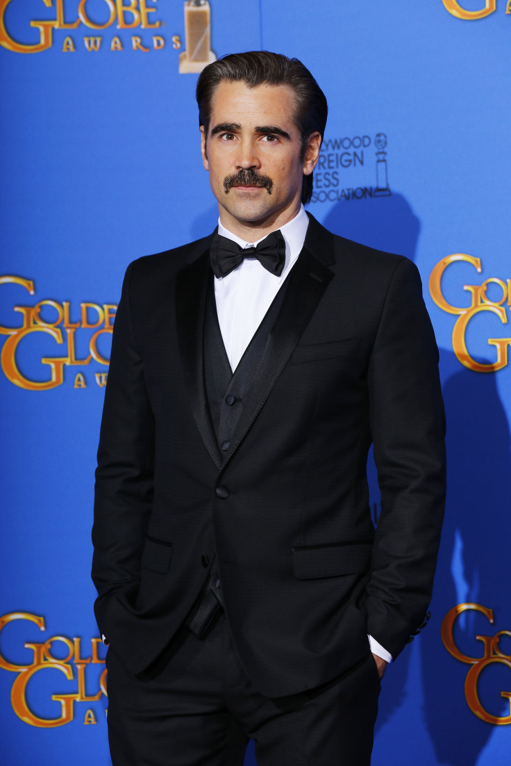  Actor Colin Farrell poses backstage during the 72nd Golden Globe Awards