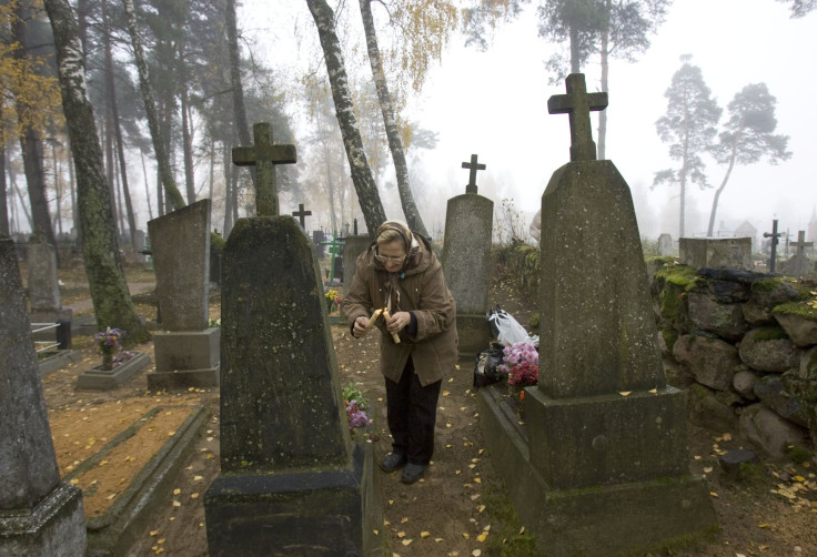 A cemetery in the village of Ivenets