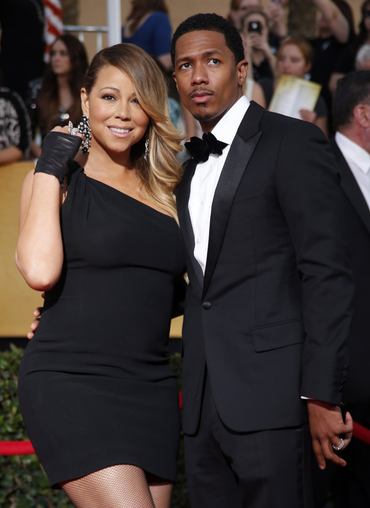 IN PHOTO: Mariah Carey and husband, Nick Cannon, arrive at the 20th annual Screen Actors Guild Awards in Los Angeles, California January 18, 2014. 
