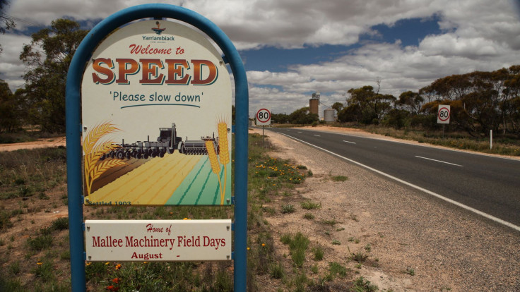 The new welcome sign of Speed Town