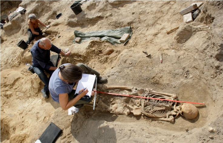 Buried Skeleton Uncovered From Archaeological Site