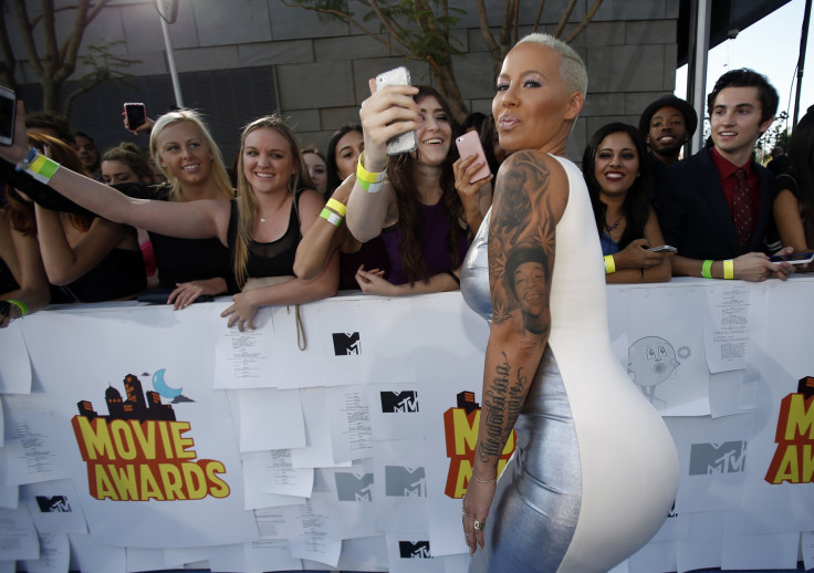 [7:22] Model Amber Rose arrives at the 2015 MTV Movie Awards in Los Angeles