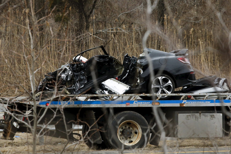 A car involved in a Staten Island crash on March 20, 2015