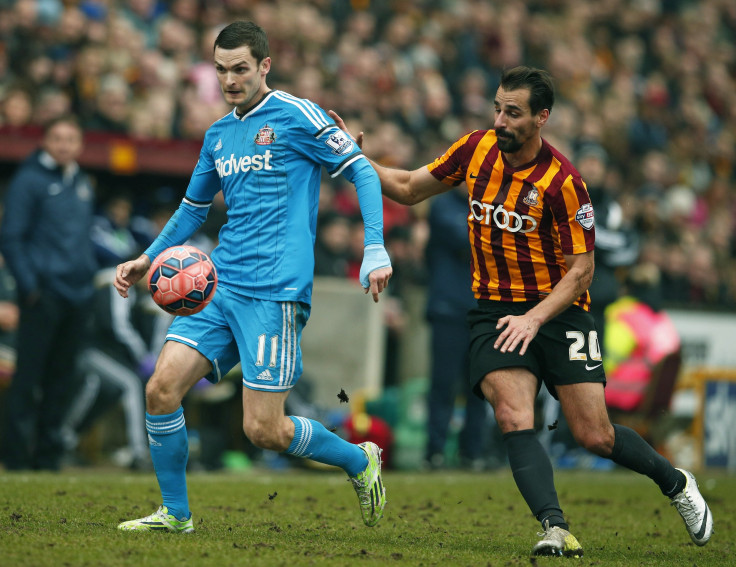 Adam Johnson in action for Sunderland.