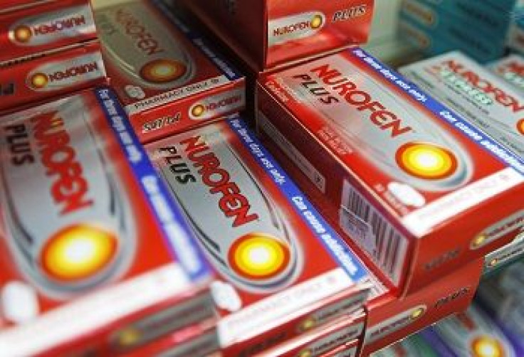 Packets of Nurofen Plus are displayed