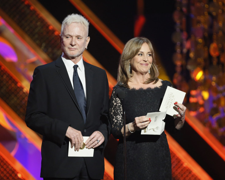 IN PHOTO: Actors Anthony Geary and Genie Francis present the award for Outstanding Drama Series at the 42nd Annual Daytime Emmy Awards in Burbank, California April 26, 2015.  