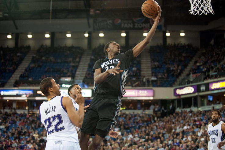 Andrew Wiggins in action for Minnesota.