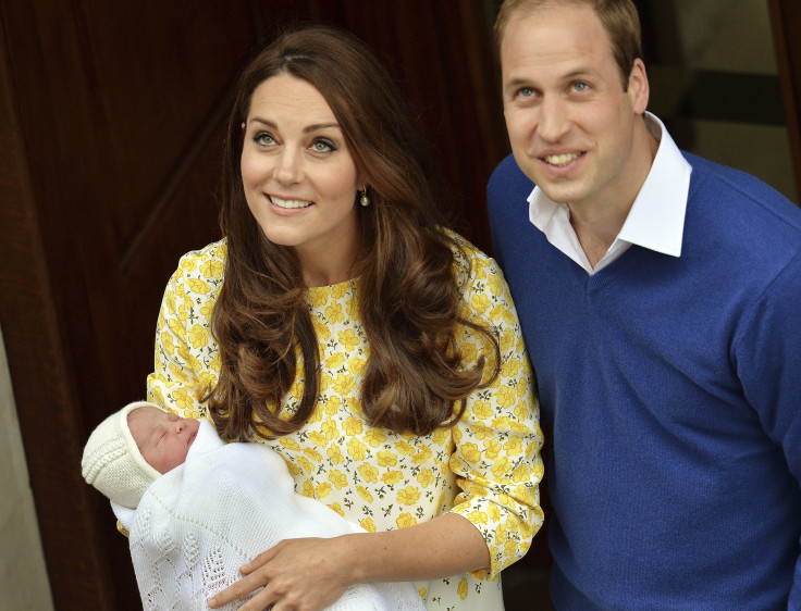 Britain's Prince William and his wife Catherine, Duchess of Cambridge, appear with their baby daughter outside the Lindo Wing of St Mary's Hospital, in London, Britain May 2, 2015. The Duchess of Cambridge, gave birth to a girl on Saturday.   