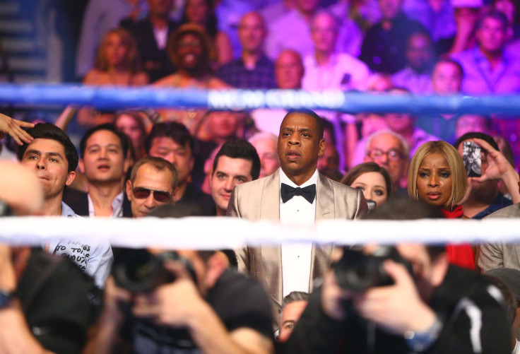 [12:13] Recording artist Jay-Z in attendance during the world welterweight championship bout between Floyd Mayweather and Manny Pacquiao 