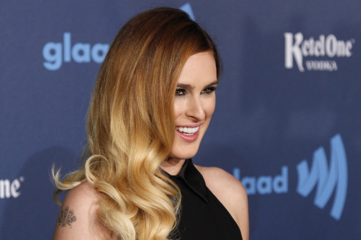 [9:05] Actress Rumer Willis arrives at the 24th Annual GLAAD Media Awards at JW Marriott Los Angeles