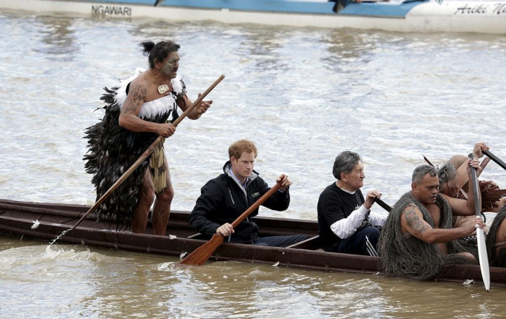 Prince Harry in boat