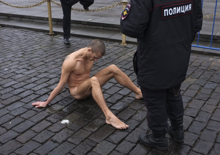 Nude man arrested