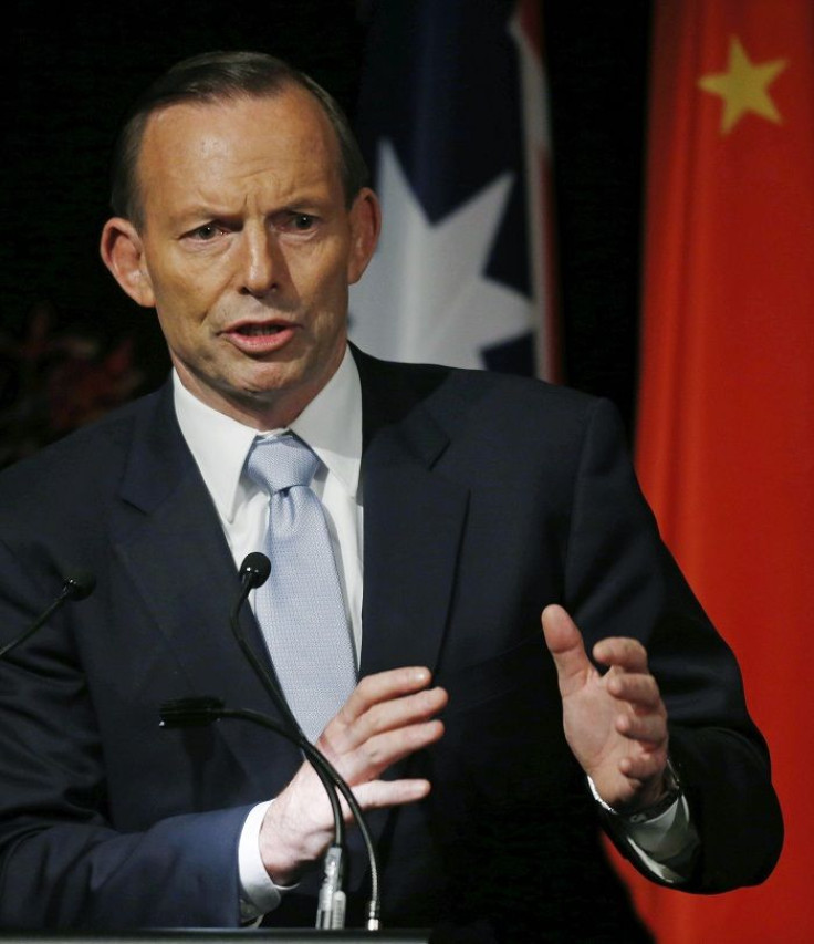 Australia's Prime Minister Tony Abbott 
