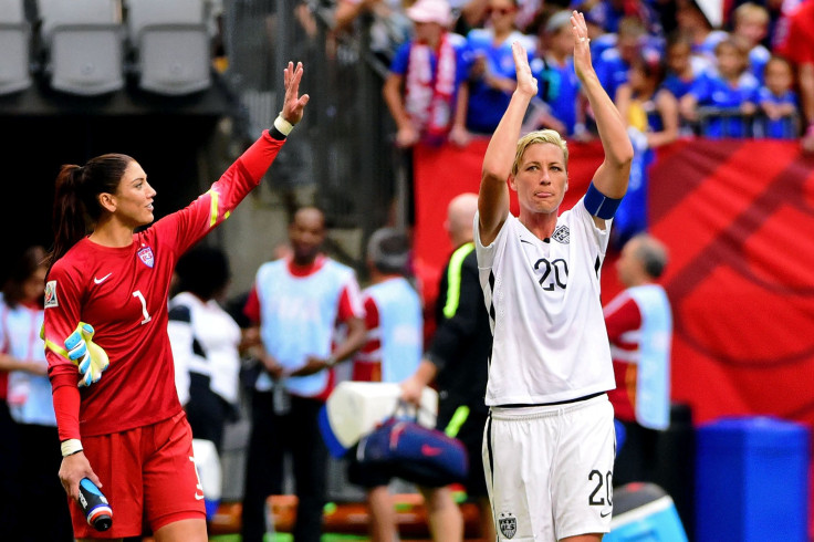 Women's World Cup USA Hope Solo and Abby Wambach