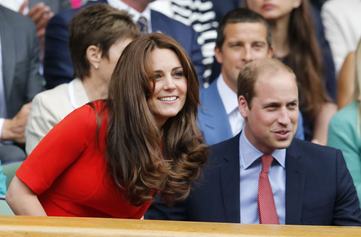 [13:46] Britain's Catherine Duchess of Cambridge and Prince William (R) in the royal box on Centre Court 