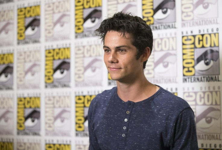 Cast member Dylan O'Brien poses at a press line for "The Maze Runner" during the 2014 Comic-Con International Convention in San Diego, California July 25, 2014.