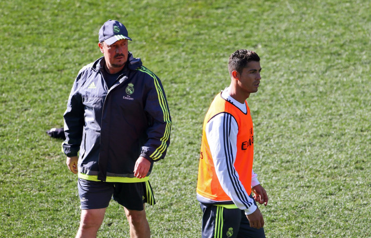 Rafael Benitez and Cristiano Ronaldo 