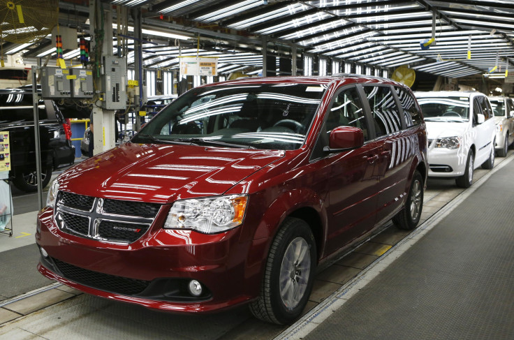 Fiat Chrysler's Dodge minivans move down the final production line at the Windsor Assembly  Plant in Windsor, Ontario, February 9, 2015.