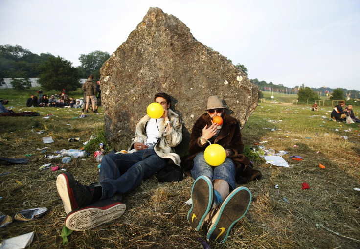 Laughing Gas Balloon inhaling