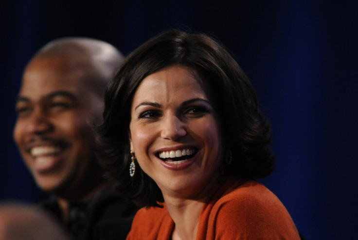 Cast member Lana Parrilla laughs during the panel for "Miami Medical" at the CBS, Showtime and The CW sessions at the Television Critics Association winter press tour in Pasadena, California January 9, 2010. 