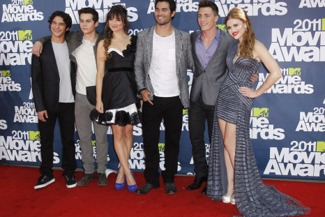Cast of TV drama "Teen Wolf" arrives at the 2011 MTV Movie Awards in Los Angeles June 5, 2011.  
