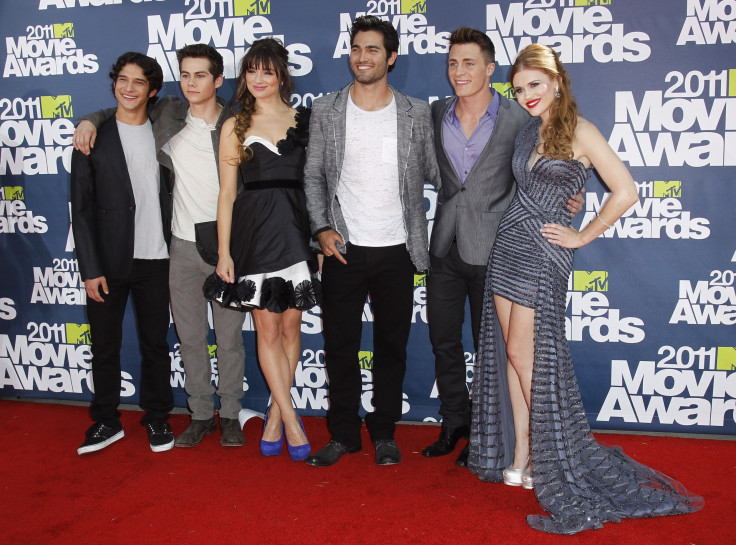 Cast of TV drama "Teen Wolf" arrives at the 2011 MTV Movie Awards in Los Angeles June 5, 2011.  