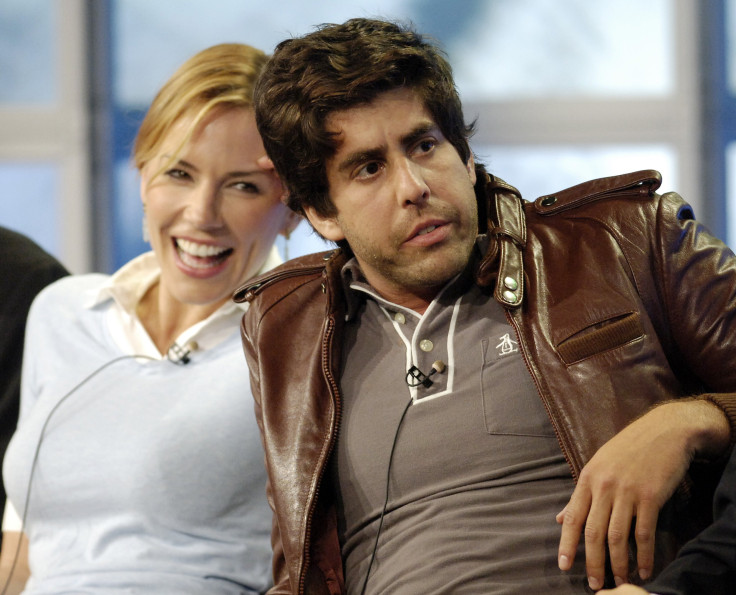 "Head Cases" cast member Krista Allen (L) laughs at a joke by fellow cast member Adam Goldberg during the Fox Summer press tour hosted by the Television Critics Association in Beverly Hills, California July 28, 2005.