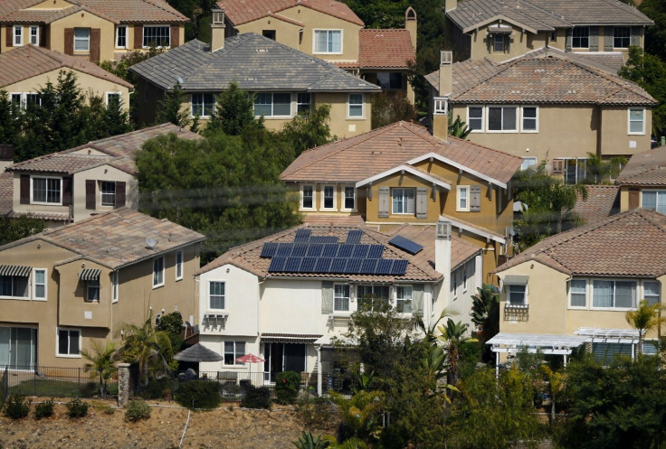 A home with solar panels