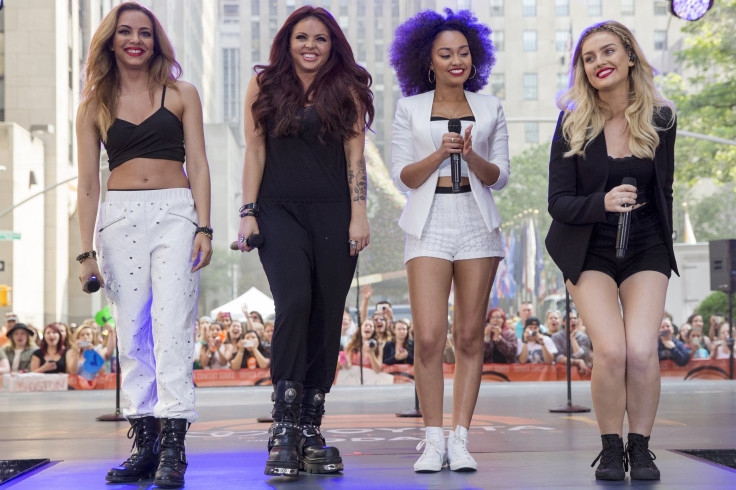 (L-R) Jade Thirlwall, Jesy Nelson, Leigh-Anne Pinnock and Perrie Edwards of British pop group "Little Mix" perform on NBC's "Today" show in New York June 17, 2014.  