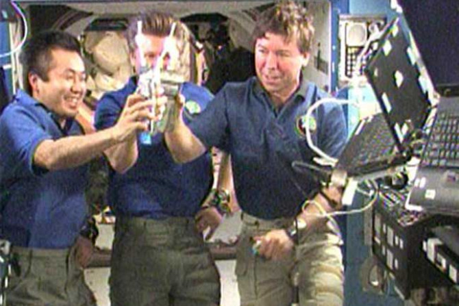 Astronauts drink recycled human waste urine on the ISS