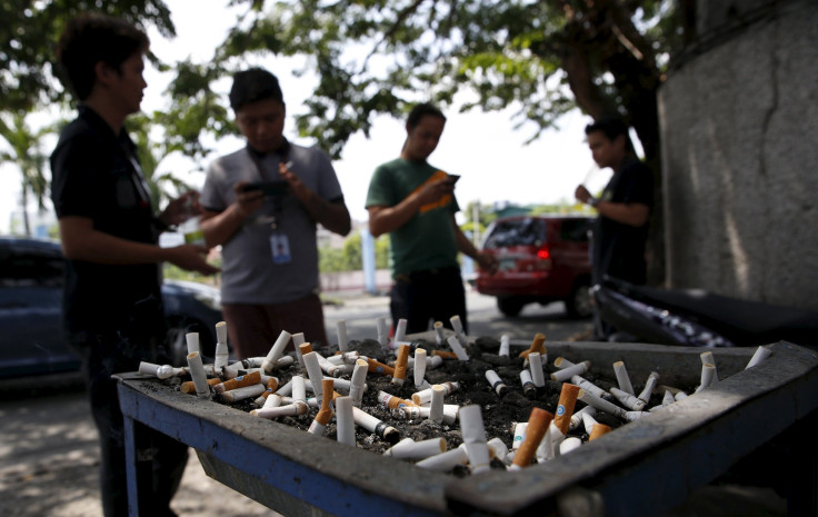 Men smoking outdoor