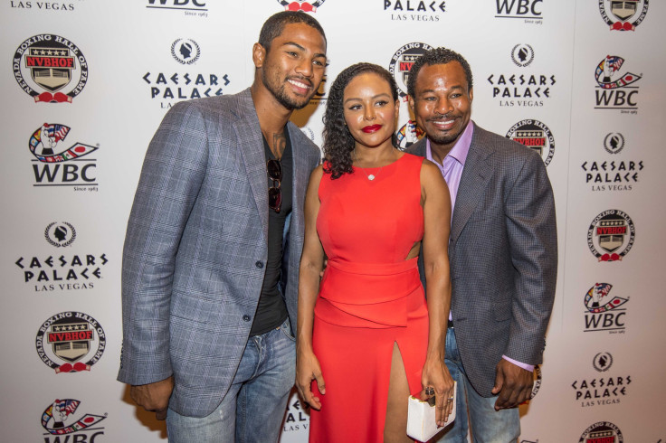 Shane Mosley with son in 2015