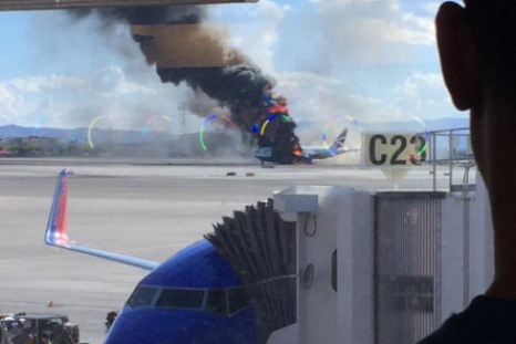 British Airways plane catches fire at Las Vegas McCarran Airport