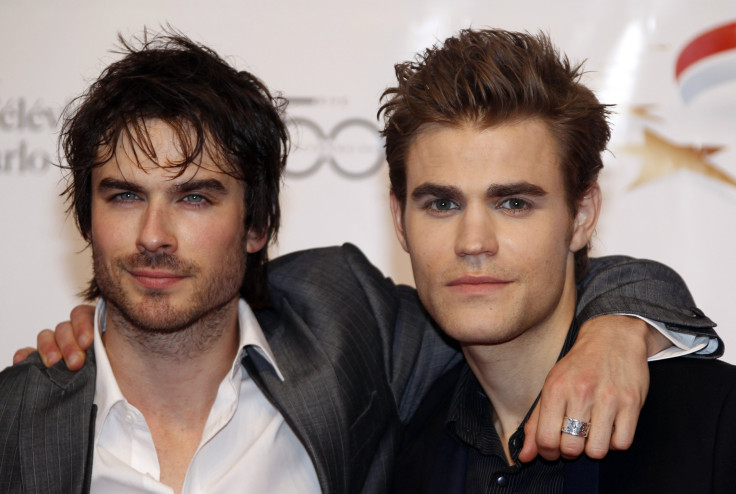 Actors Paul Wesley (R) and Ian Somerhalder 