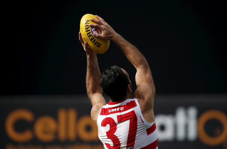 Australian Rules Football legend Adam Goodes in training 