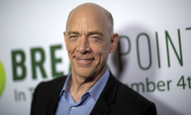 Cast member J.K. Simmons poses at the premiere of "Break Point" at Chinese 6 theatres in Hollywood, California August 27, 2015. The movie opens in the U.S. on September 4.