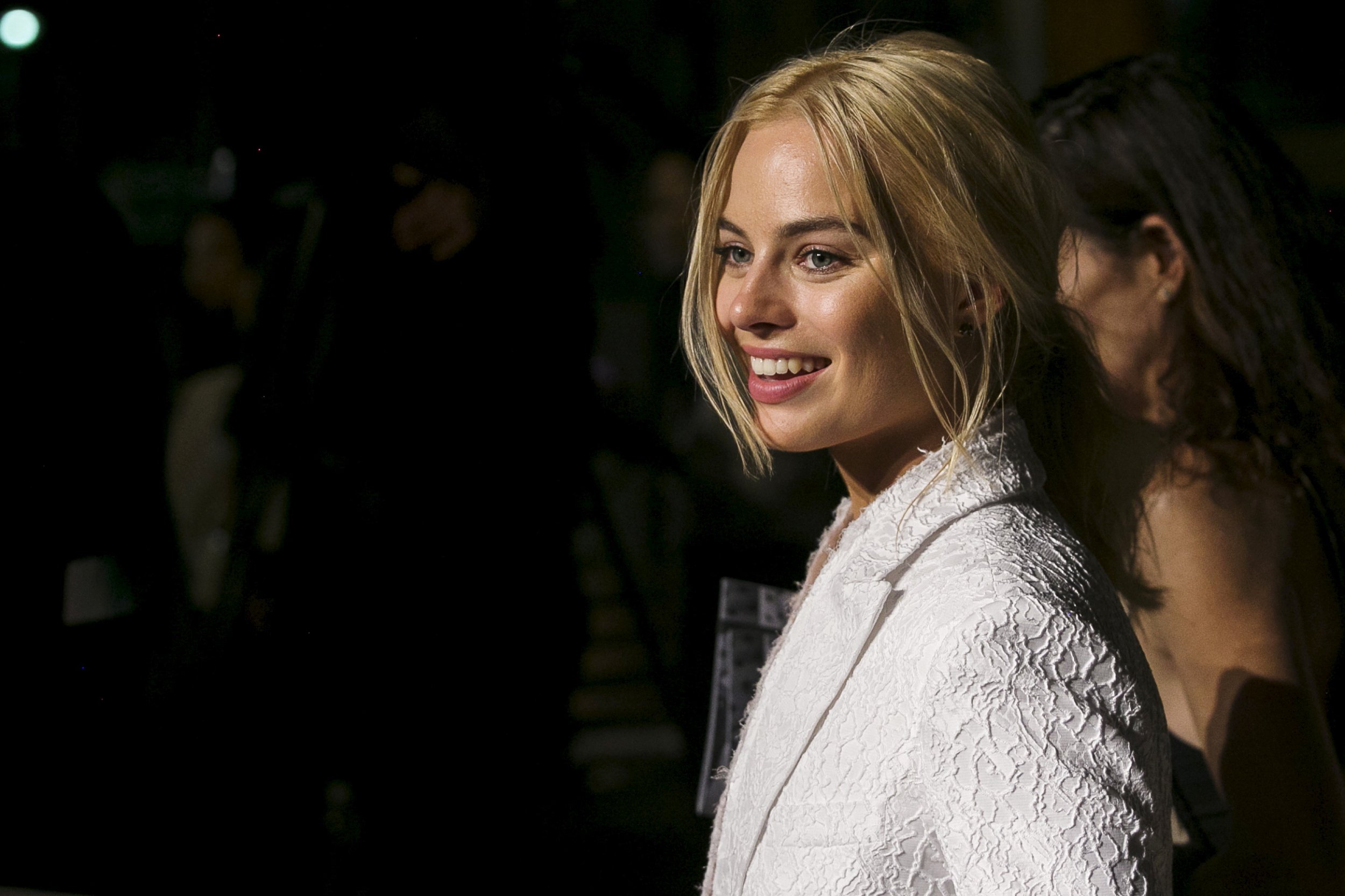 1436 Actress Margot Robbie departs after a presentation of the Givenchy SpringSummer 2016 collection 