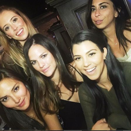 Kourtney Kardashian and friends